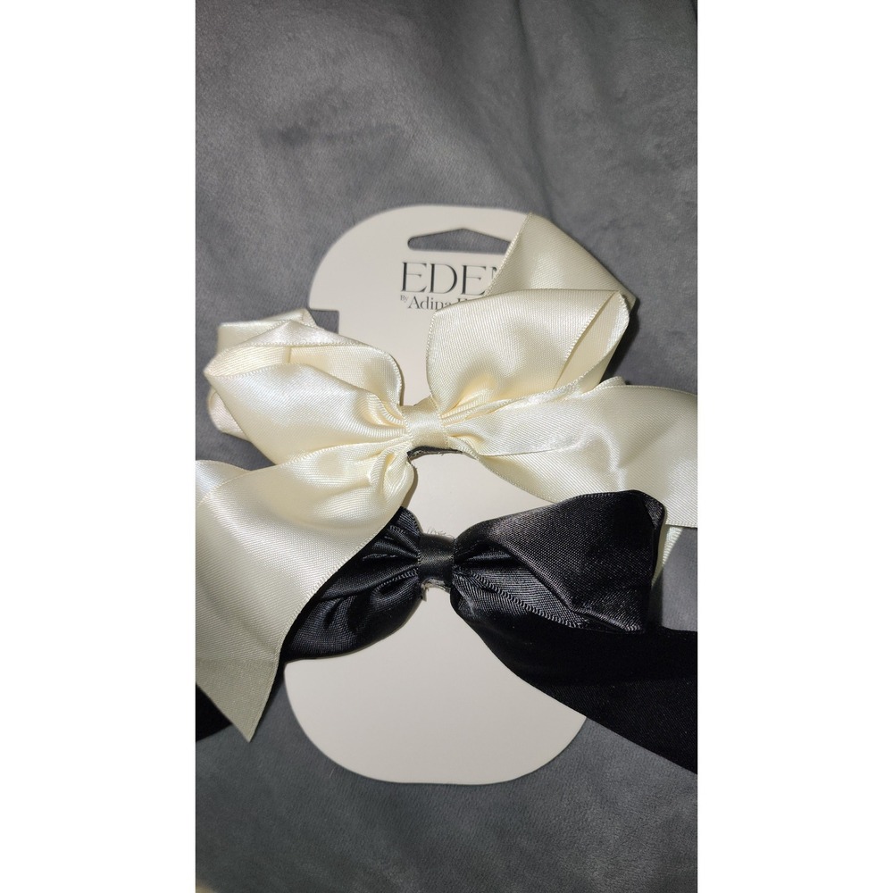 Eden by Adina Eden Silky Satin Hair Bow Ties set of 2
